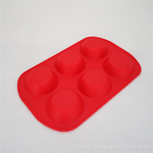 CXKP-200D6M Silicone Bakeware 6 Mini Cup Muffin Pan